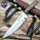 NEW Mountain Man Patch Knife Western Style Skinner Fixed Blade Trade + Sheath