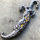 10" Fantasy Dragon Fixed Blade Knife Dagger Medieval Letter Opener w/ Scabbard