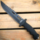 12.5" Hunting FIXED BLADE Army Bowie w/ Throwing Knife