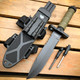 12.5" TACTICAL Hunting FIXED BLADE Army SURVIVAL Knife w Fire Starter