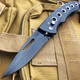 Black Ballistic Switch Blade Pocket Knife