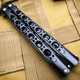 Butterfly Balisong Trainer Knife Training Dull Tool Stainless Metal Practice NEW