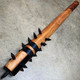 Medieval 22" Mace War Club Wood +1" Metal Spikes | Modern Home Defense Equalizer