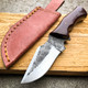 6" Blacksmith Carbon Skinner Micarta Fixed Blade Hunting Survival Knife w Sheath