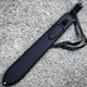 27" Ninja Machete Sword Tactical Fixed BLADE w/ 2 Throwing Knife  + Sheath Set