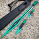 27" Ninja Machete Sword Tactical Fixed BLADE w/ 2 Throwing Knife  + Sheath Set