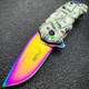 5" MTECH USA Snub MONEY Spring Open Assisted ONE HUNDRED Folding Pocket Knife