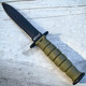6" MTECH Military Kabai Tactical Combat Fixed Blade Neck Knife w/ Chained Sheath