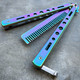 Practice BALISONG METAL BUTTERFLY Assorted Trainer Knife BLADE Comb Brush NEW