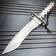 12" Tactical Camping Hunting Rambo Fixed Blade Knife Chrome Bowie + Survival KIT