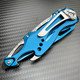 8.25" MTECH BLUE SPRING ASSISTED OPEN TACTICAL FOLDING POCKET KNIFE Blade