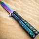 8.5" Tactical Spring Assisted Pocket Knife (Looks Like A Butterfly Knife)