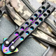 METAL High Quality Practice BUTTERFLY DULL BLADE FOLDING BALISONG TRAINER KNIFE