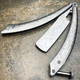 The Barber Balisong Butterfly Knife Straight Razor