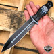 9.5" Tactical FIXED BLADE Full Tang Hunting Skull Dagger Boot Knife w/ Sheath