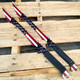 2PC 27" NINJA American USA Flag Twin Sword Machete 