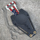 Spear Point Neck Knife USA Flag