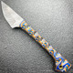 6.6" Damascus Survival Fixed Blade Hunting PRIDEFUL FANG CAPING Skinner Knife