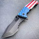 8" Military Spring Assisted Open Folding Pocket Knife