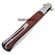 *Custom Engraving* TAC FORCE 13" Extra Large Spring Assisted Open STILETTO HARDWOOD Pocket Knife