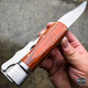 *Custom Engraving* 12" Tactical Hunting FOLDING Fixed Blade Camping Knife Bowie w/ Leather Sheath