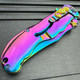 9" RAINBOW MERMAID OCEAN SPRING ASSISTED FOLDING KNIFE Blade Pocket Sea Fantasy