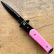 TAC FORCE MILANO STILETTO Pocket Knife Pink
