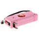 Self Defense Tactical Flashlight Stun Gun + Pocket Knife + Pepper Spray KIT PINK