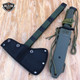 2PC Survival Tomahawk Tactical Throwing Hatchet Hunting AXE Knife + Fixed Blade