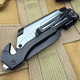 8.5" Survival Rescue Pocket Knife w/ LED Light Grey 8.5" Survival Rescue Pocket Knife w/ LED Light Grey