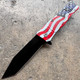 8.75" Tanto Blade USA Flag Pocket Knife