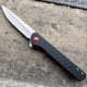 8" Black Carbon Fiber Pocket Knife