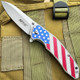 8" USA Flag Pocket Knife