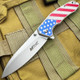 8" USA Flag Pocket Knife