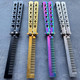 Comb Brush Butterfly Balisong Trainer Blade Knife