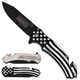 God Bless America Flag Patriotic Don't Tread On Me Rescue Pocket Knife