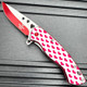 6.75" Ladies Red HEARTS Love Pocket Knife
