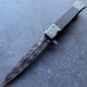 8.5" Damascus Etch Style Spring Assisted Open Folding Pocket Knife G10 Handle Blade