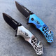 6" Spider Design Spring Assisted Pocket Knife
