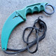  7.5" Fixed Blade Tactical Karambit Hawkbill Neck Knife 