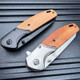 8" Nobleman Folding Knife w Wood Handle