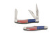 3 Blade Stockman USA Flag Folding Pocket Knife