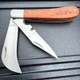 Rite Edge Laser Etched Wood Pruning 2 Bladed Folding Pocket Knife