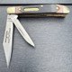 Rite Edge Peanut Brown Saw Tooth 2 Bladed Textured Folding Knife