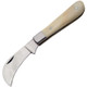 Pruning White Folding Pocket Knife with Natural Smooth Bone Handle