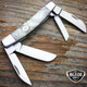 3.5" MEDIUM GRAND DAD'S ABALONE PURPLE  PEARL FOUR BLADE CONGRESS FOLDING POCKET KNIFE NEW