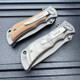6.5" Damascus Etch Spring Assisted Pocket Knife