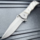 6.5" Damascus Etch Spring Assisted Pocket Knife