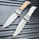 6.5" Damascus Etch Spring Assisted Pocket Knife