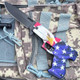 USA Flag Patriot Bald Eagle Folding Gun Style Spring Assisted Pocket Knife